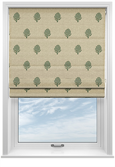 Emily Bond Globe, Fern - Twist&Fit Roman Blind